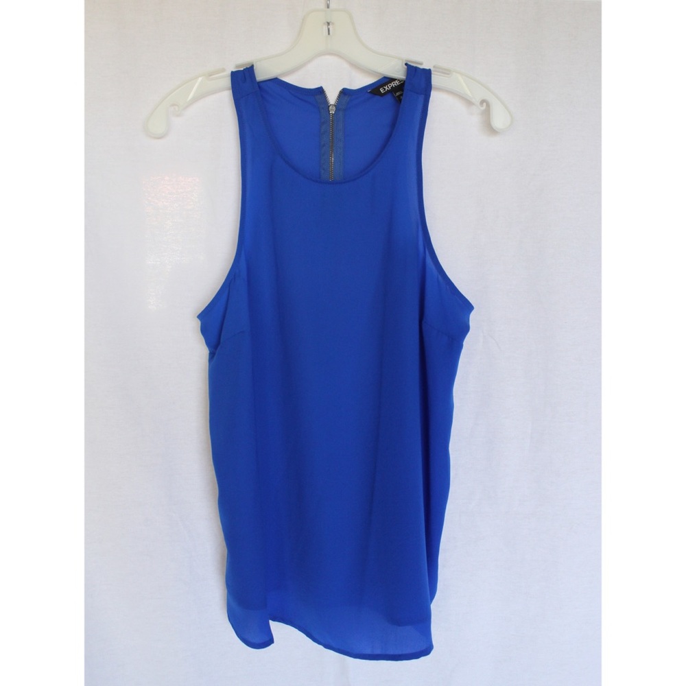 Blue express tank top blouse